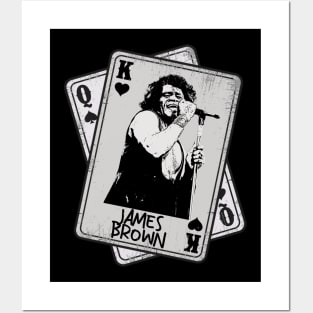 Retro James Brown 80s in concert Card style Posters and Art